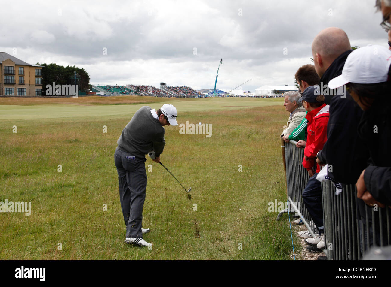 The Open Golf Championship  action Justin Rose Stock Photo