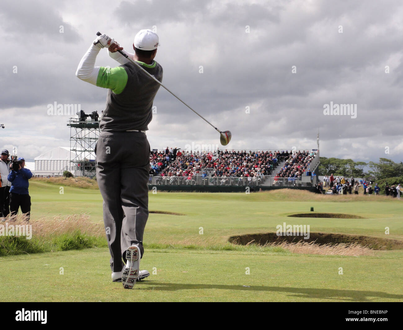 The Open Golf Championship  action tiger woods Stock Photo