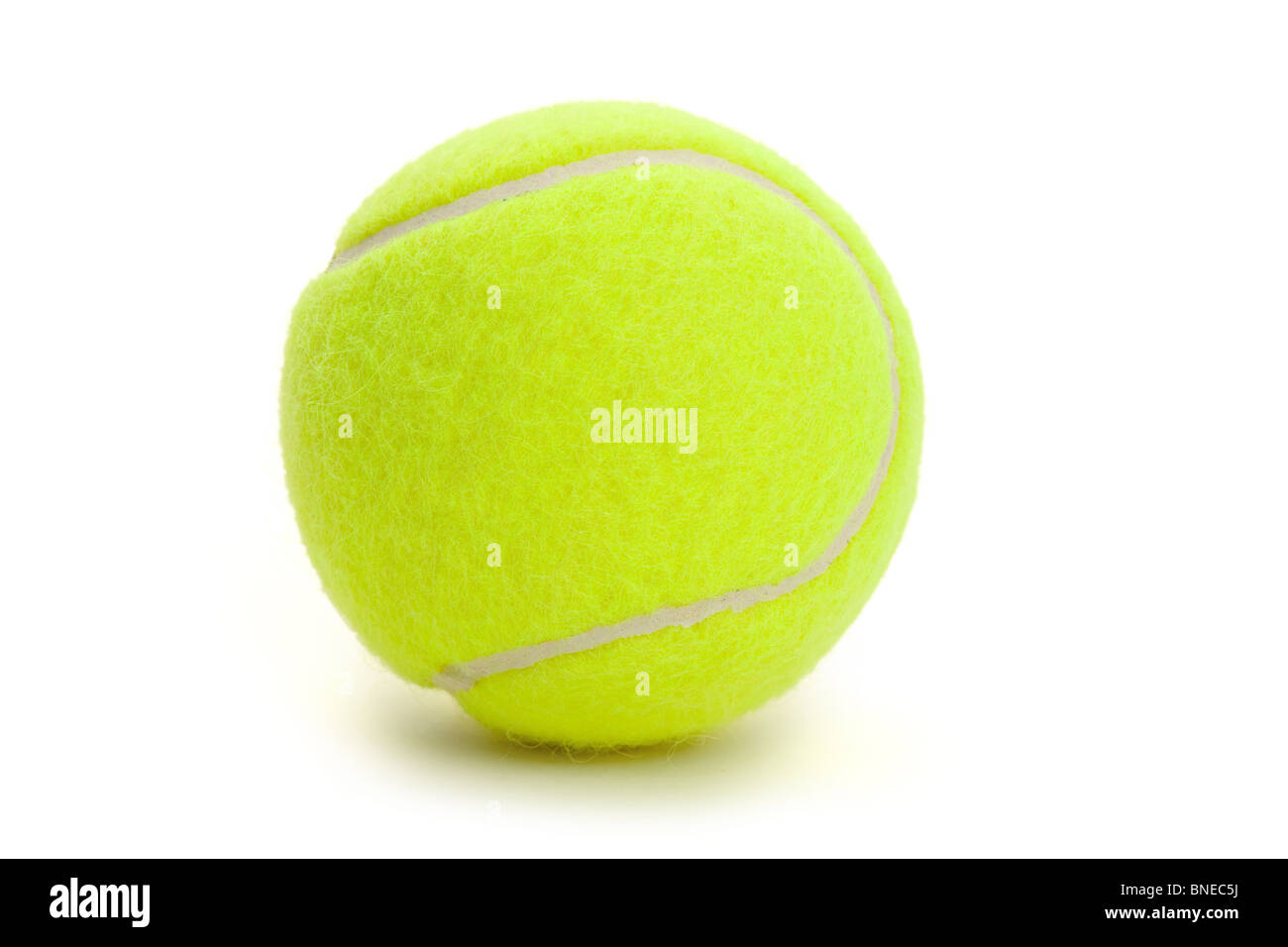 Tennis Ball with white background Stock Photo