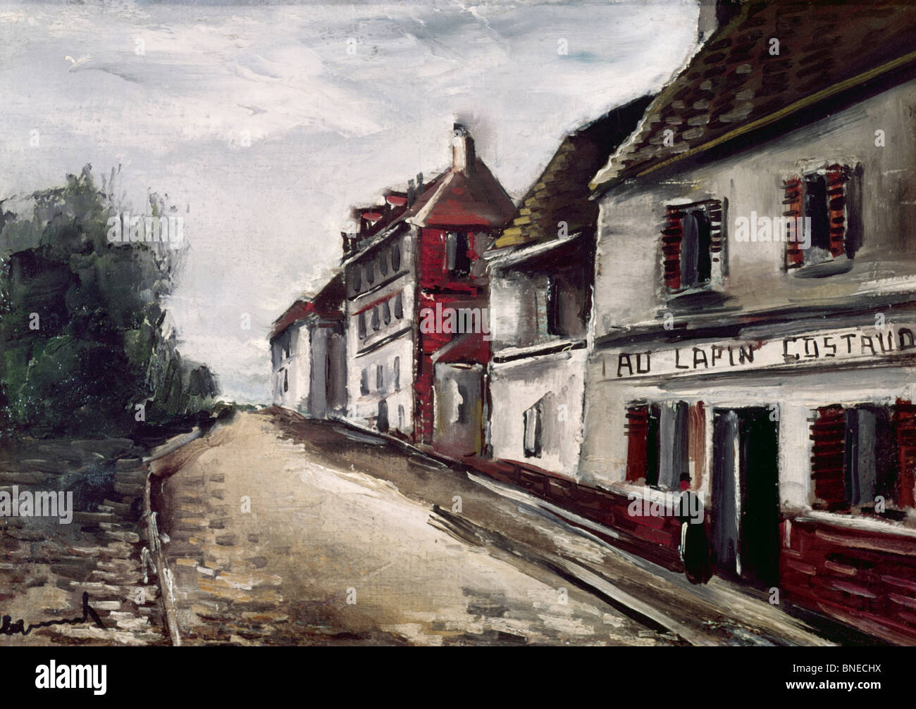 Au Lapin Costaud by Maurice de Vlaminck, 1876-1958 Stock Photo