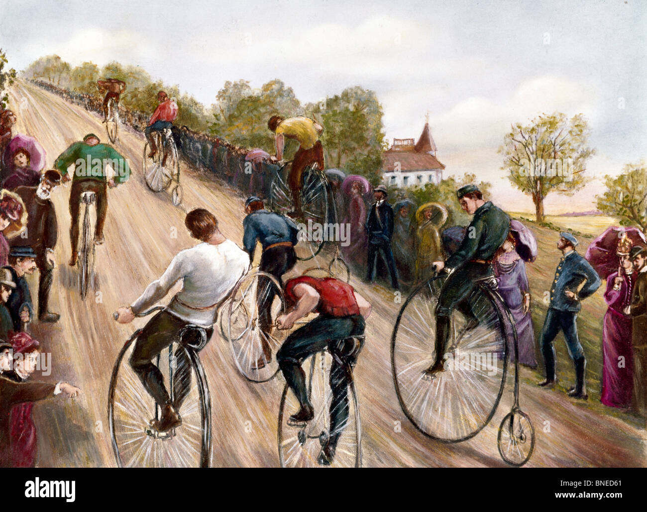 Cyclists, American Wheelman Decoration Day, 1886 Stock Photo Alamy