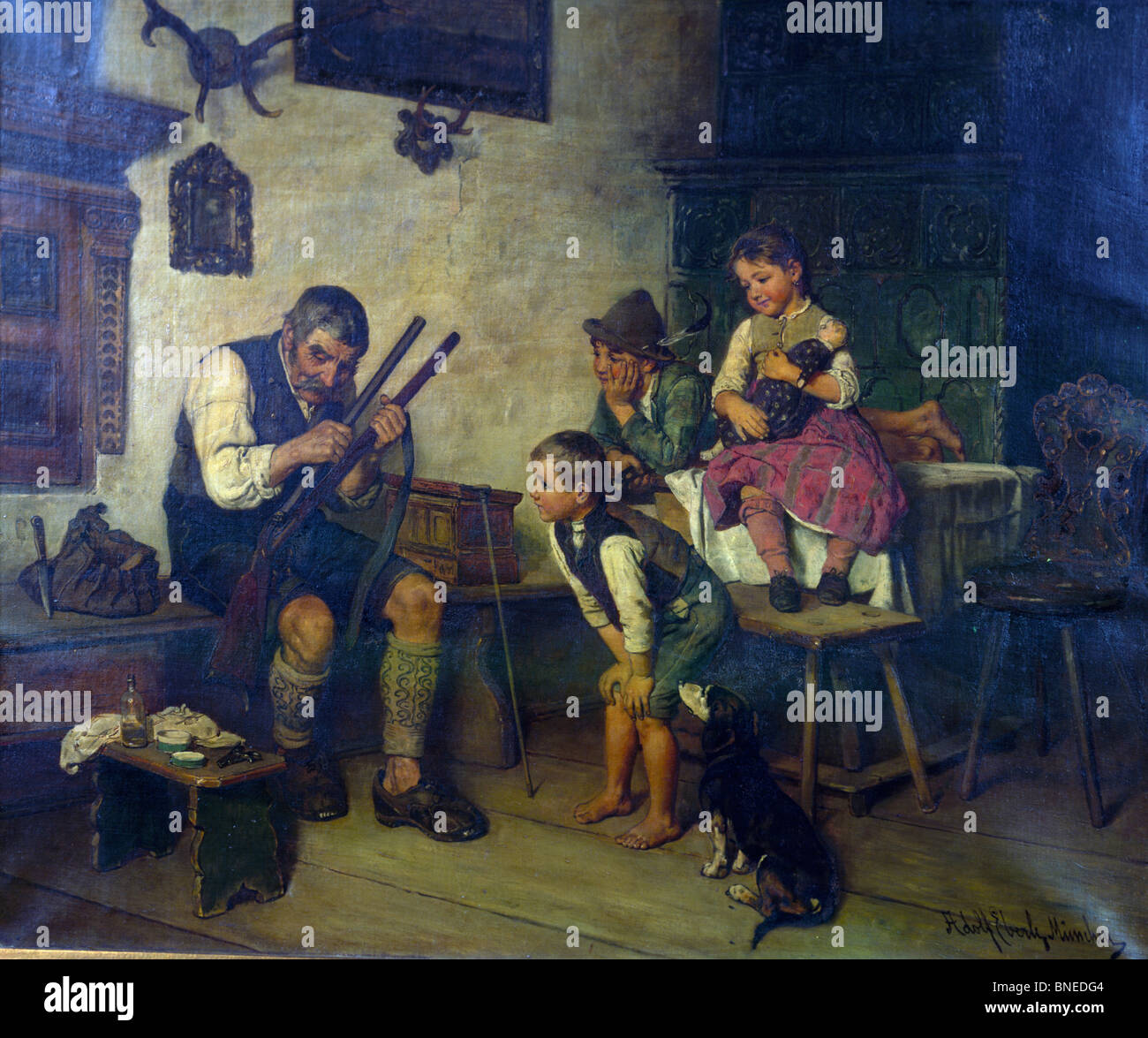 Painting 18th century hunter hi-res stock photography and images - Alamy