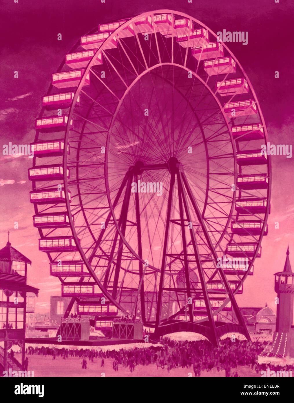 First Ferris Wheel Stock Photo