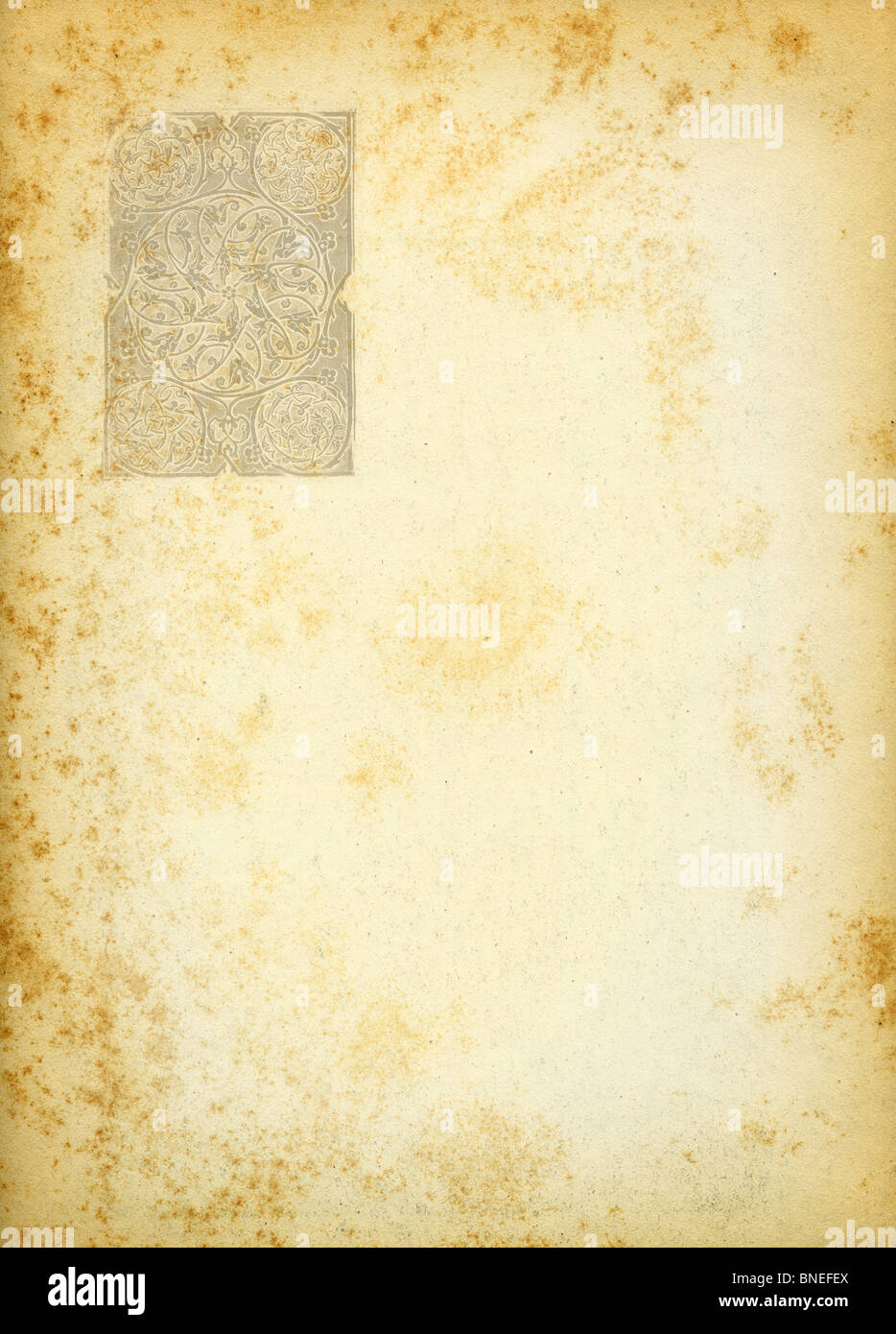 Renaissance engravings on old paper Stock Photo Alamy