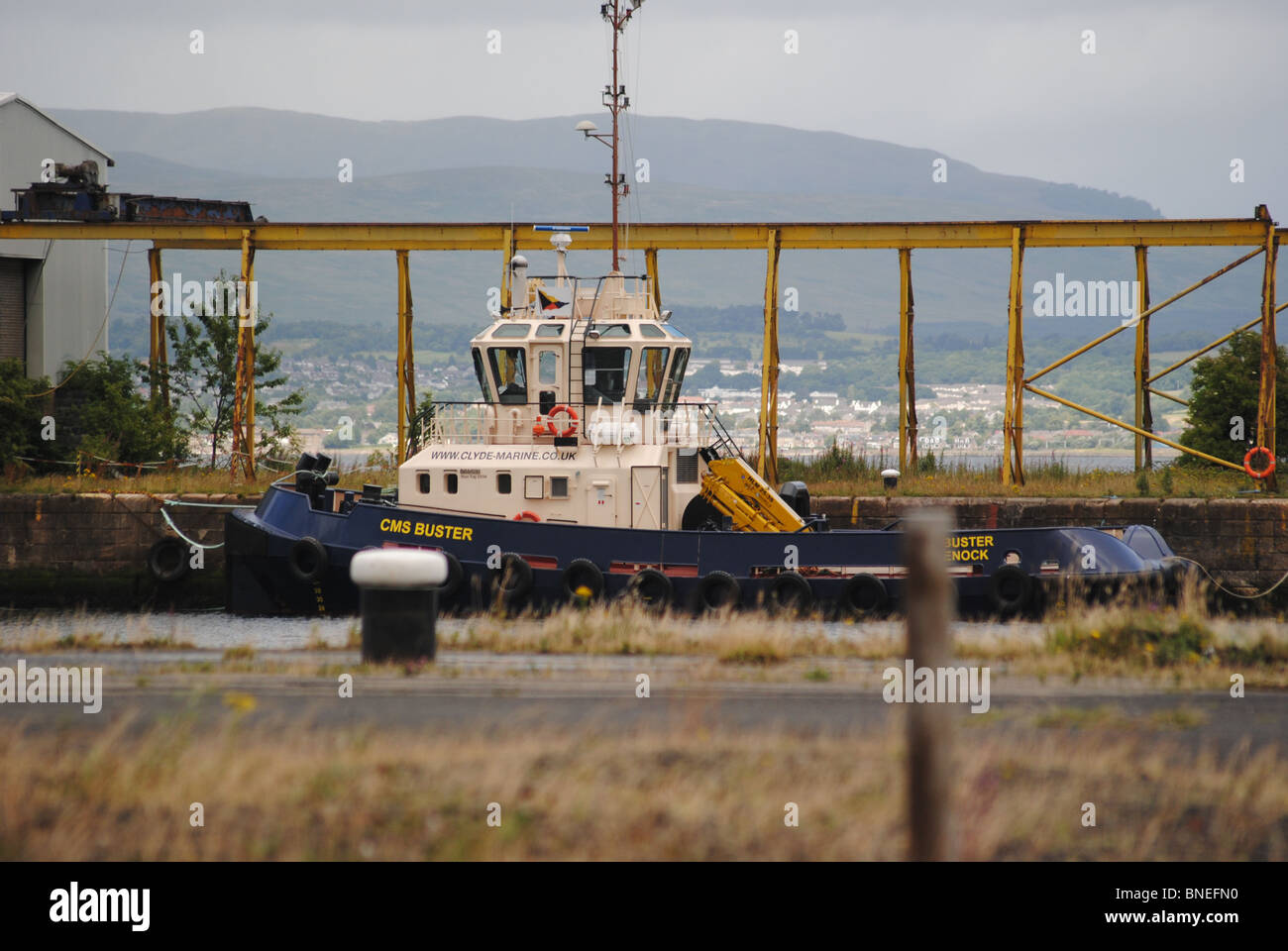 Pilot Boat at Greenock Quayside Stock Photo Alamy