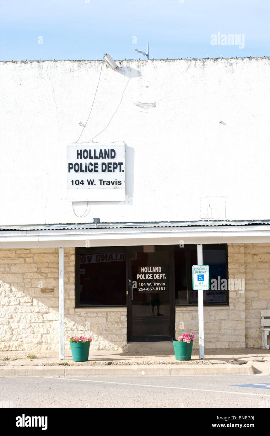 Police department town of Holland, Texas, USA Stock Photo Alamy