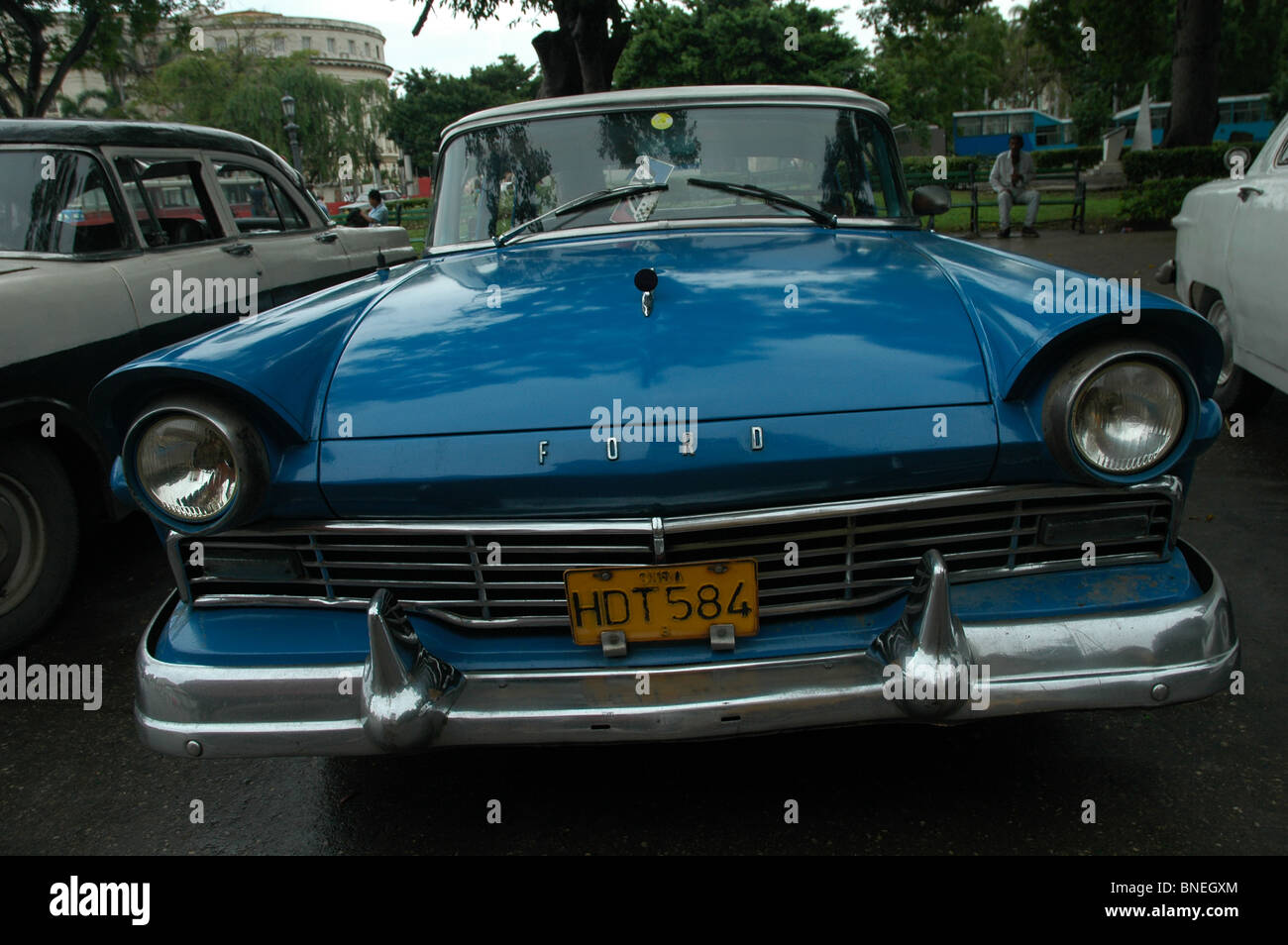 Classic Car Ford 1957 Havana Cuba Stock Photo