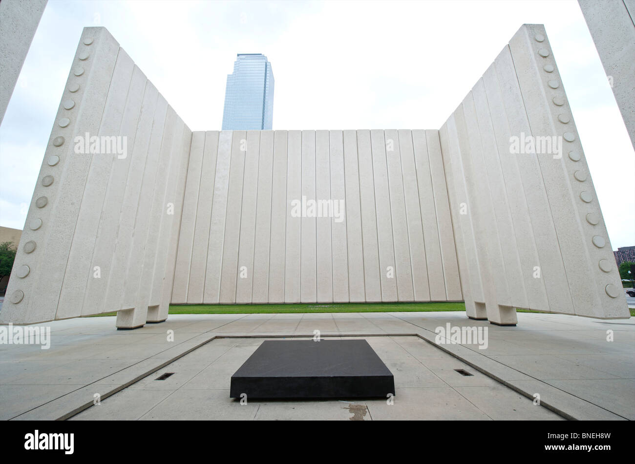 John F. Kennedy Memorial Plaza - Dallas, Texas Stock Photo