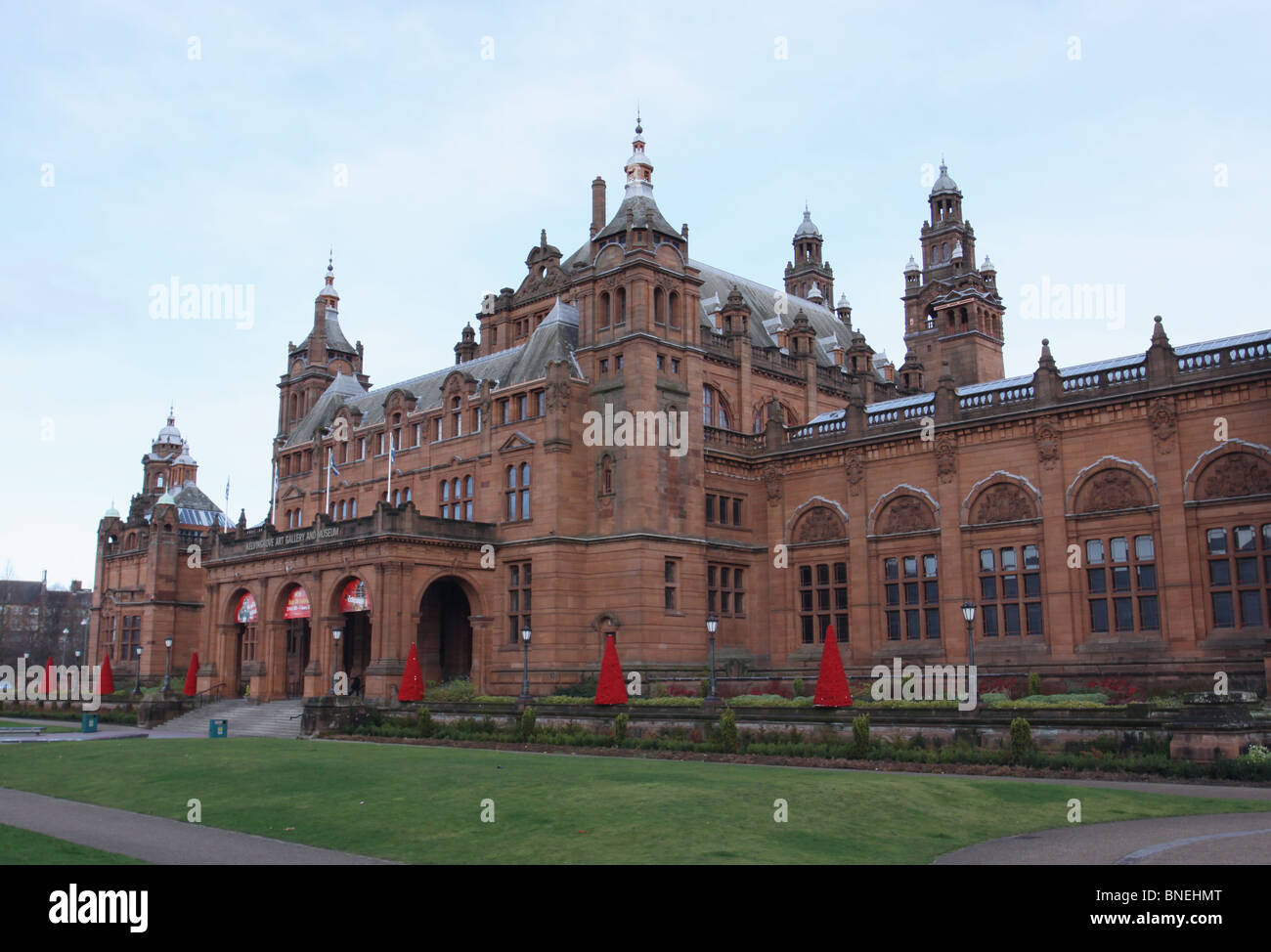 exterior of Kelvingrove art gallery and Museum Glasgow Scotland ...
