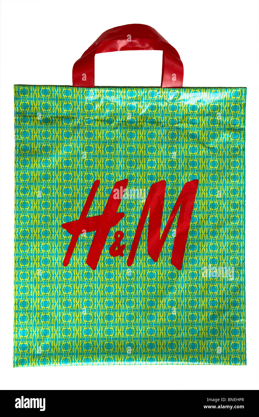 H&M plastic carrier bag Stock Photo - Alamy