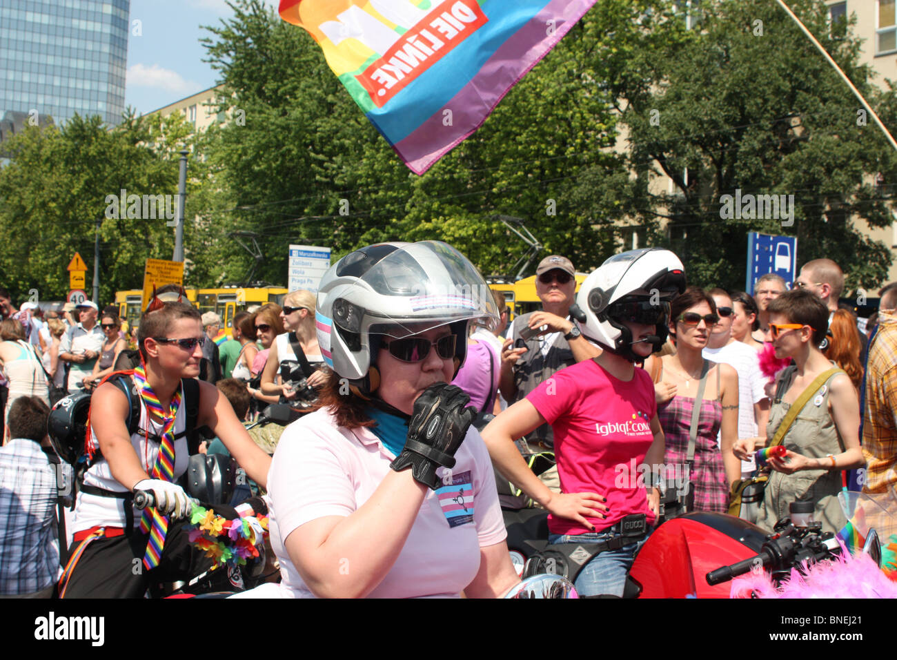 EuroPride Gay Parade in Warsaw, Poland Stock Photo