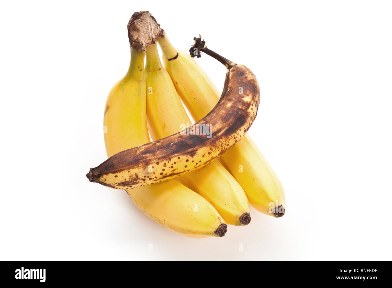good and bad Banana, close up Stock Photo Alamy