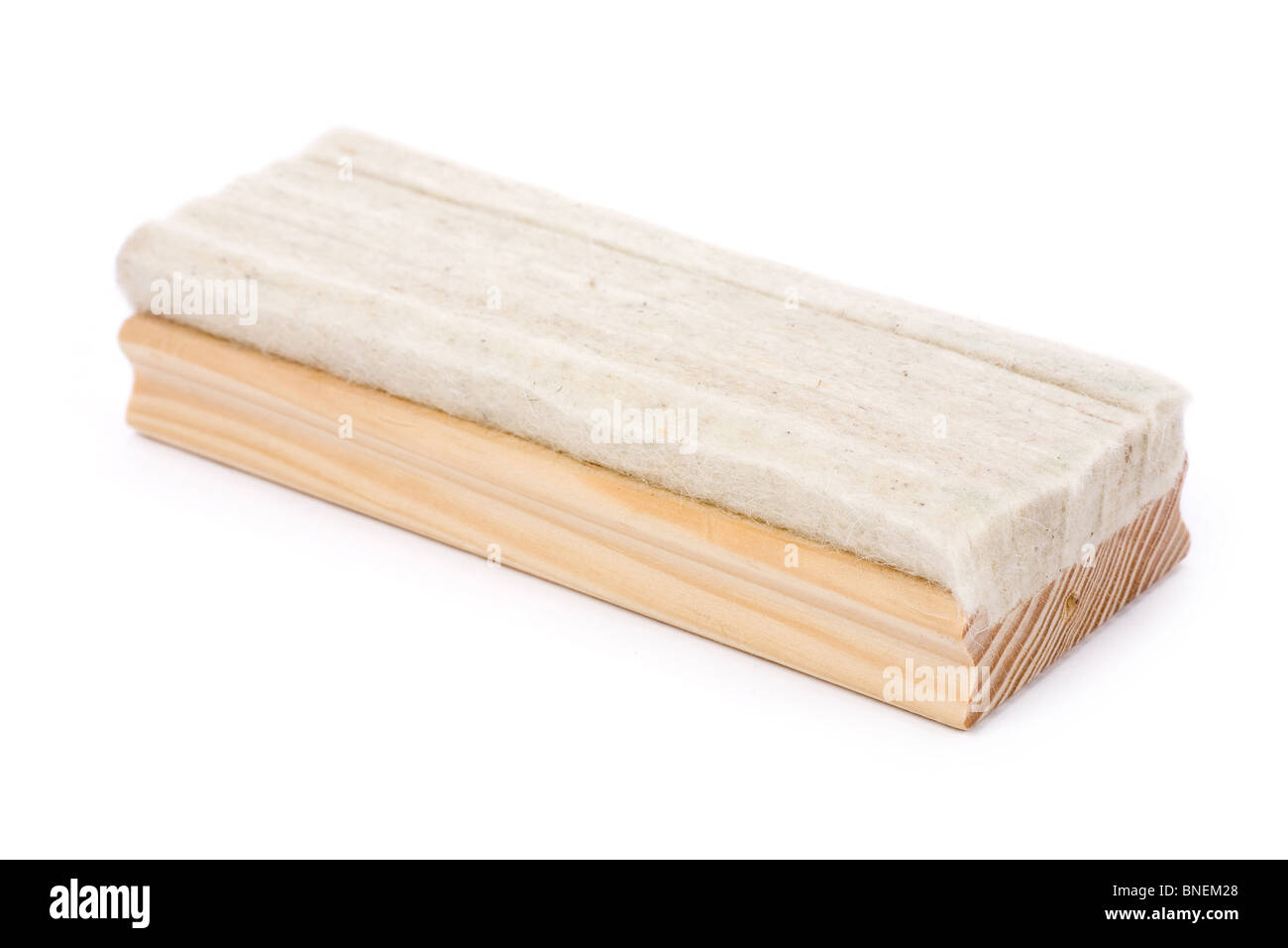 Blackboard eraser with white background Stock Photo