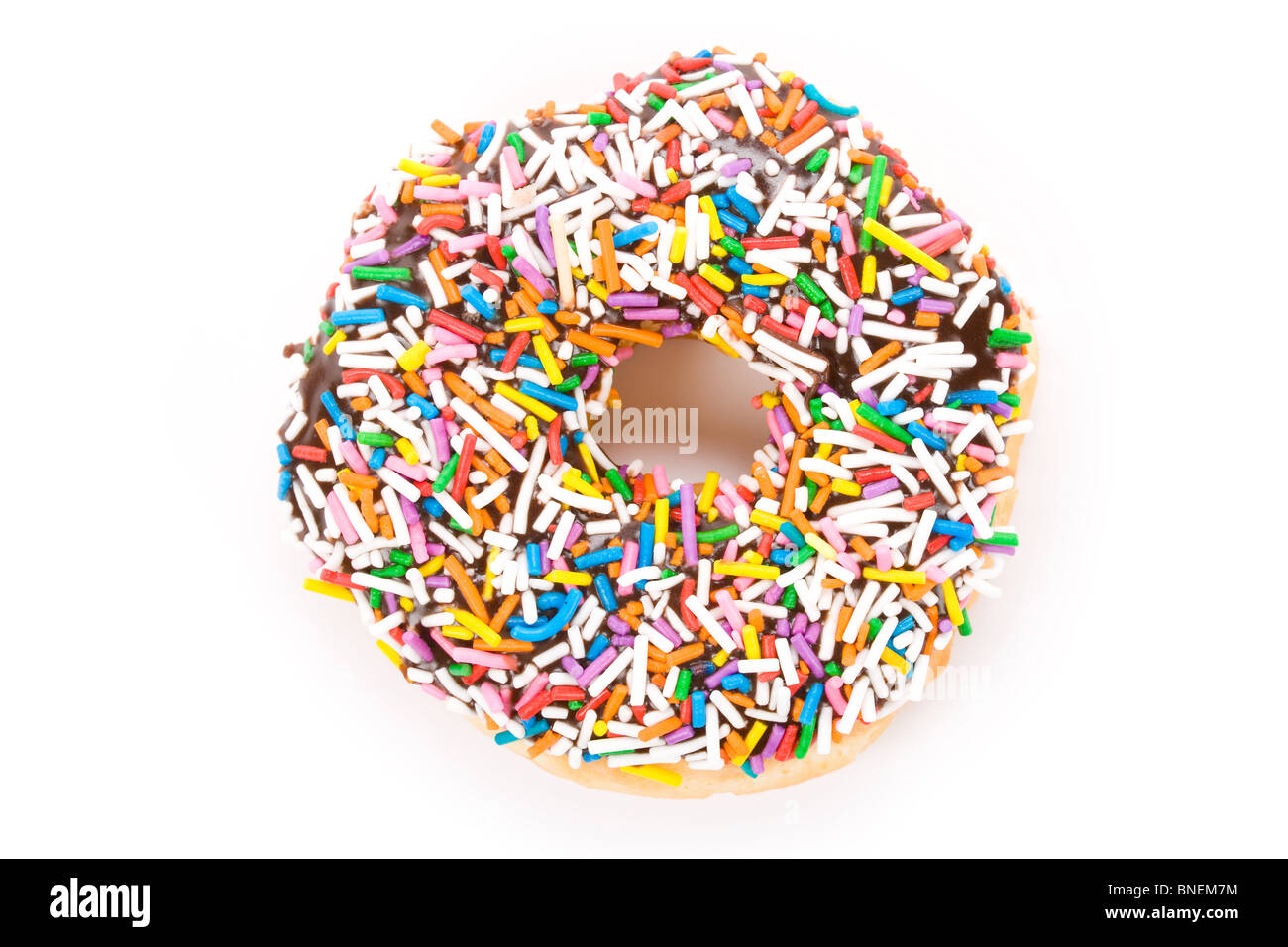 Donut with white background close up shot Stock Photo - Alamy