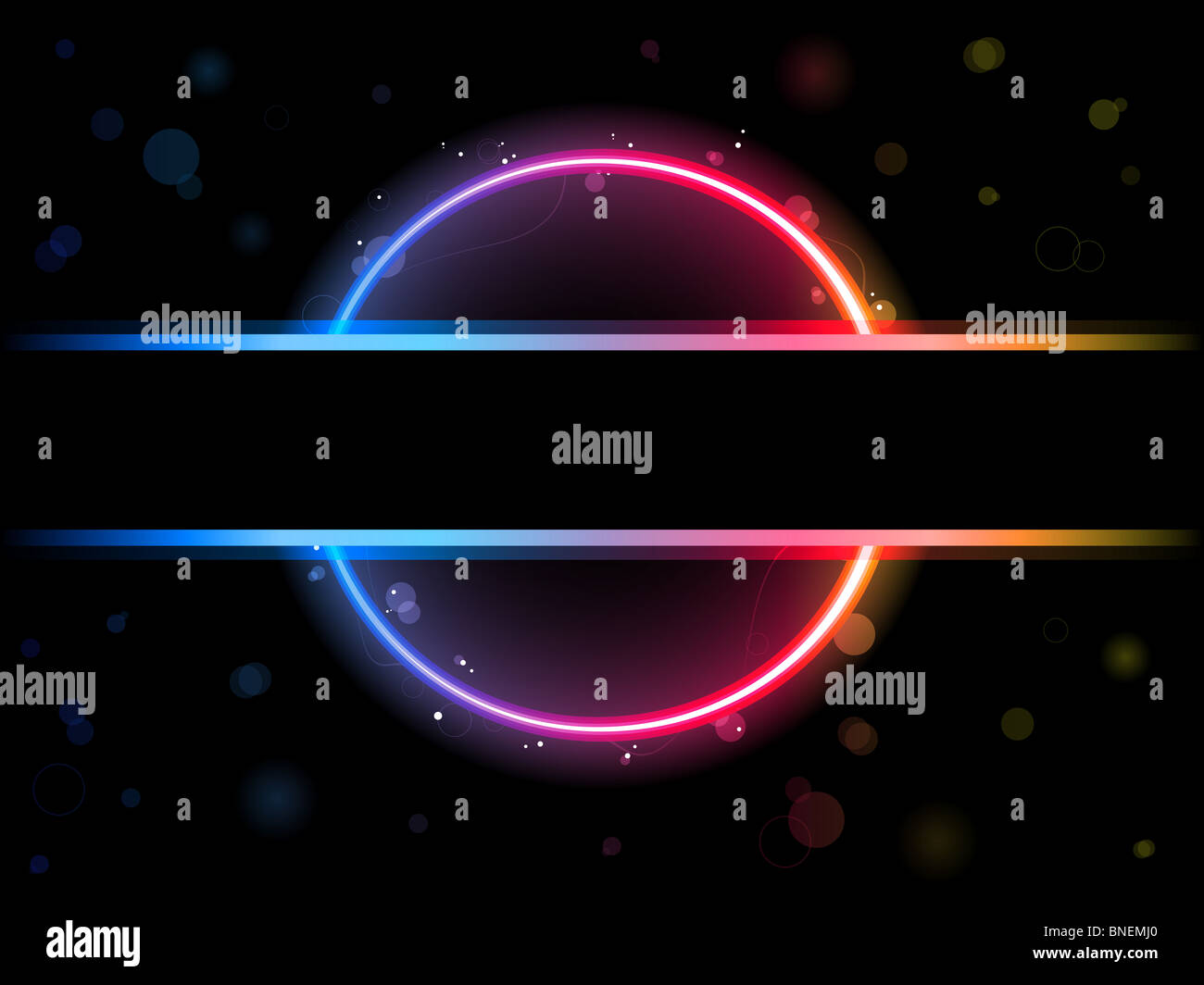 Illuminated border illustration Cut Out Stock Images & Pictures - Alamy