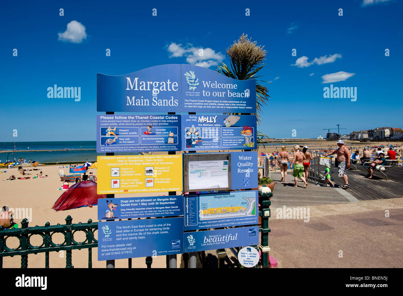 Main Sands beach, Margate, Kent, United Kingdom Stock Photo