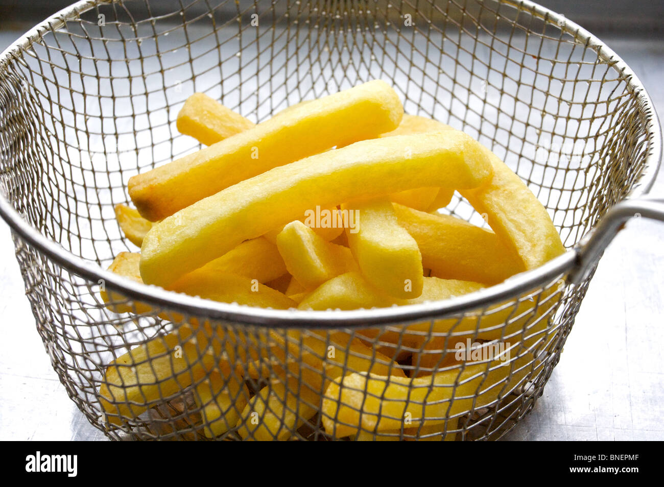 chips,potato chips,french fries in basket Stock Photo
