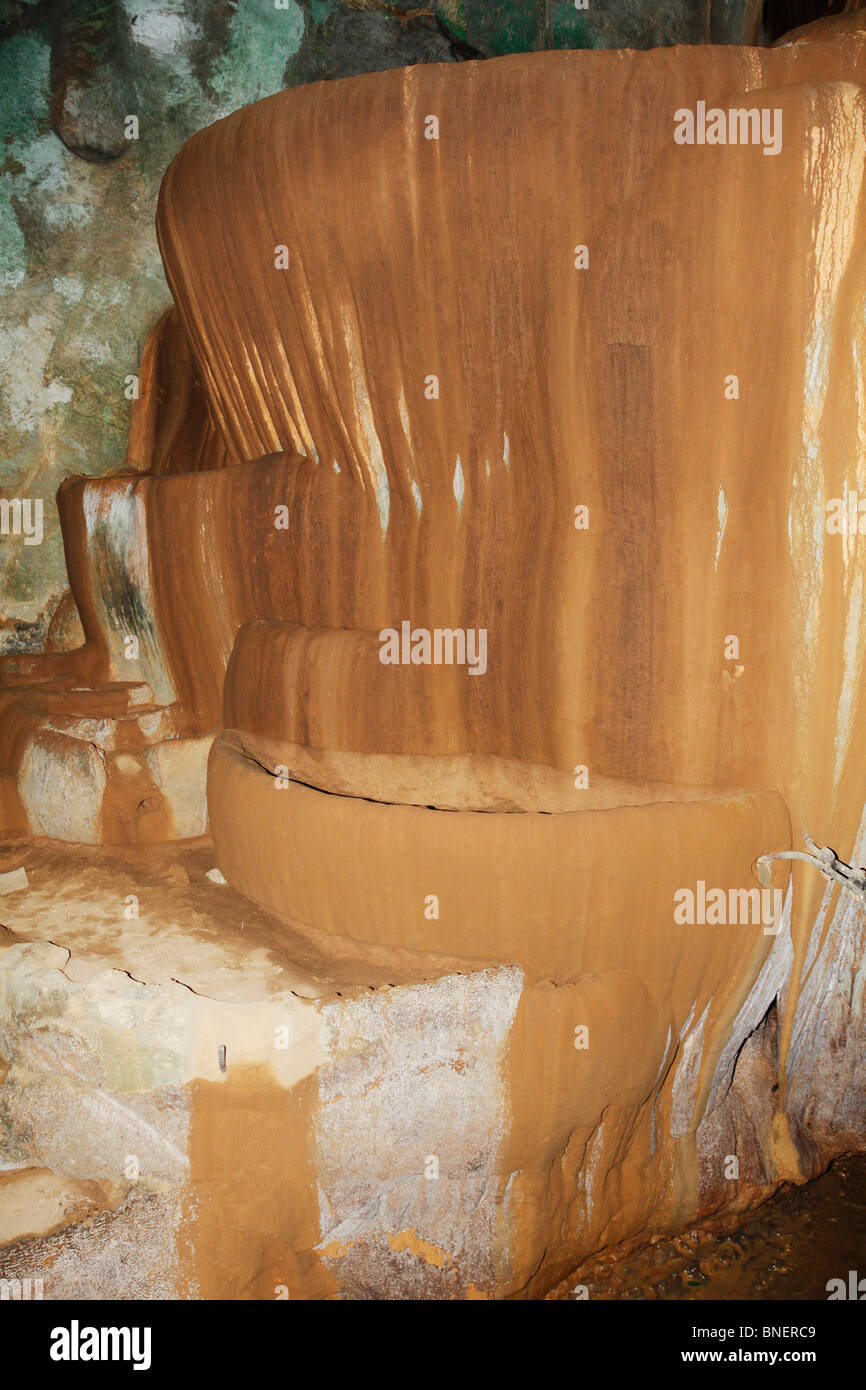 Waterfall Perlis Rock formation appearing like a waterfall inside Kelam Cave in Perlis ...
