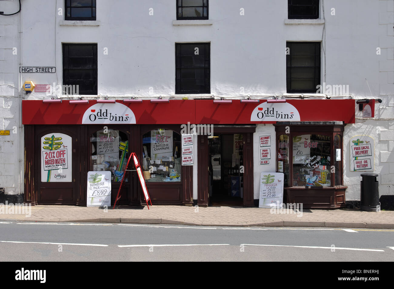 Oddbins wine shop, Southam, Warwickshire, England, UK Stock Photo Alamy