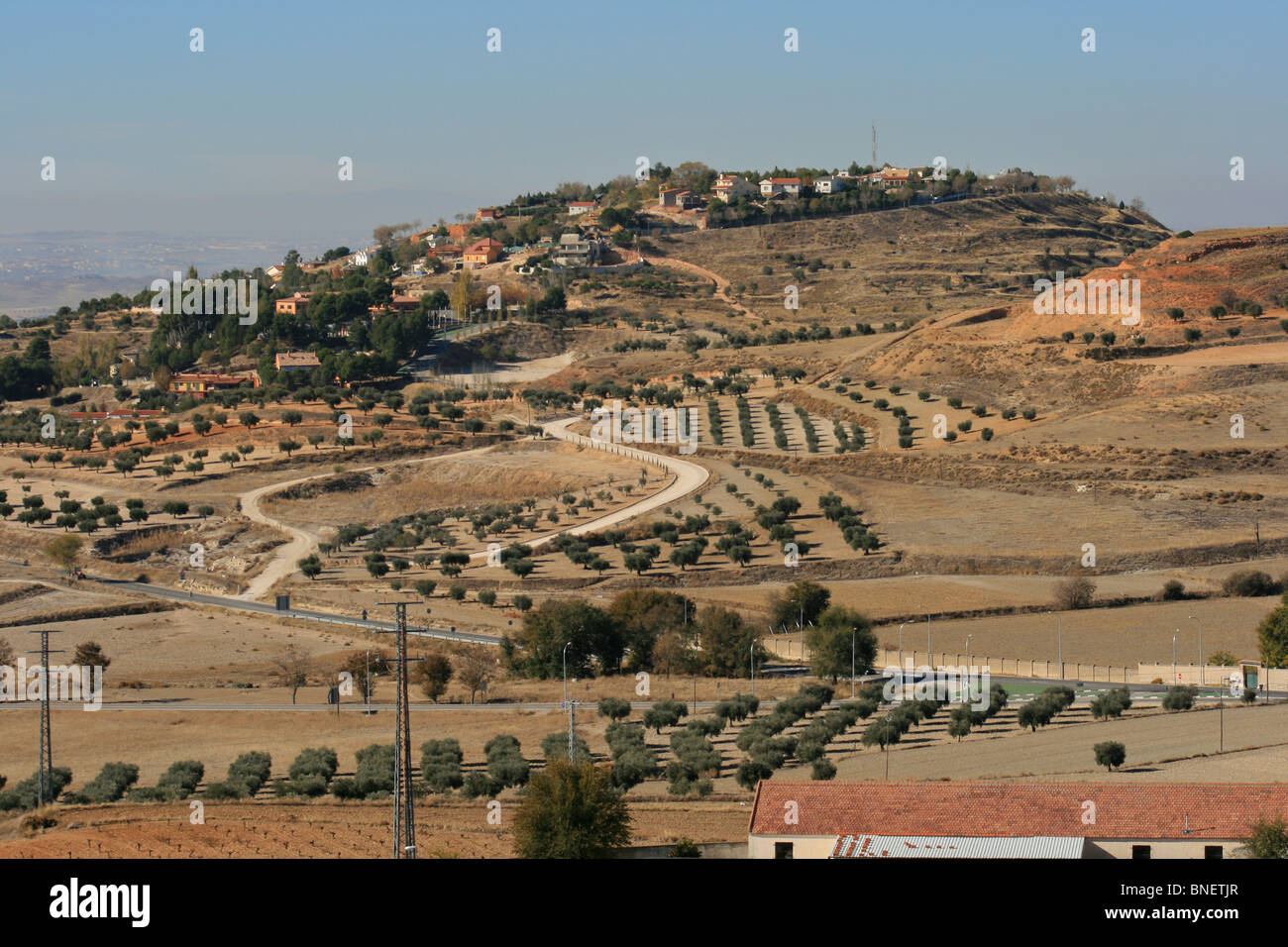 View of the Spanish countryside in the Province of Madrid in Autumn
