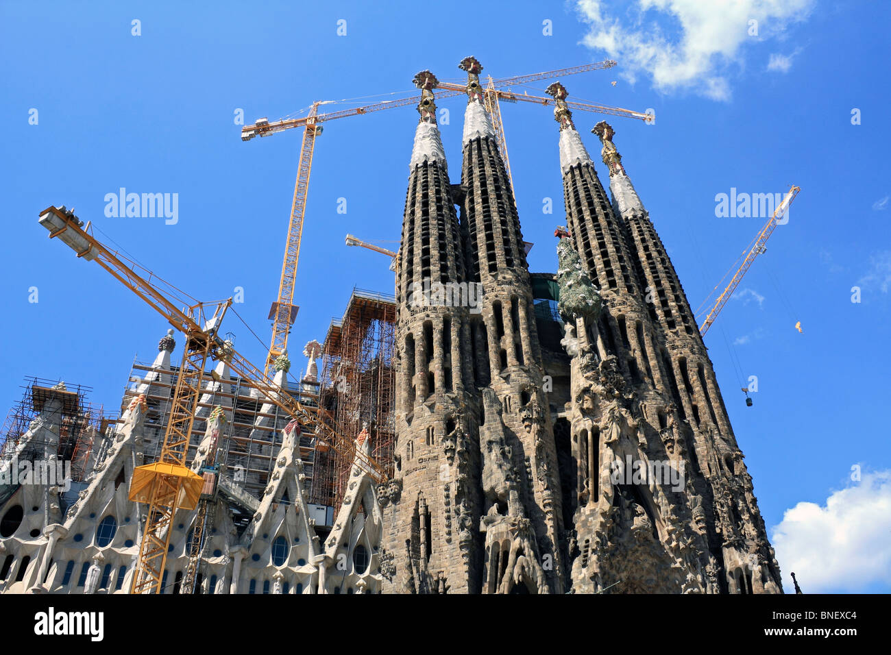Sagrada Família Roman Catholic church under construction in Barcelona ...