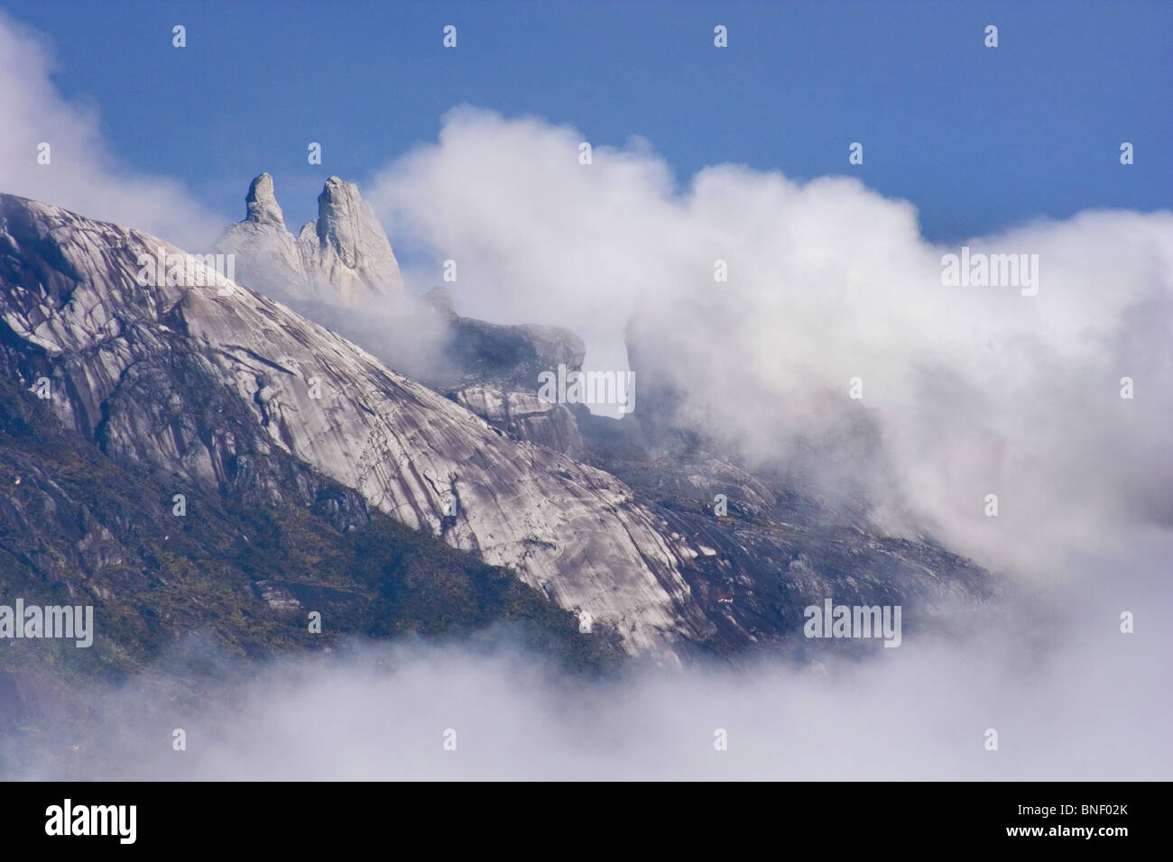 View of Mount Kinabalu, Sabah, Malaysia Stock Photo