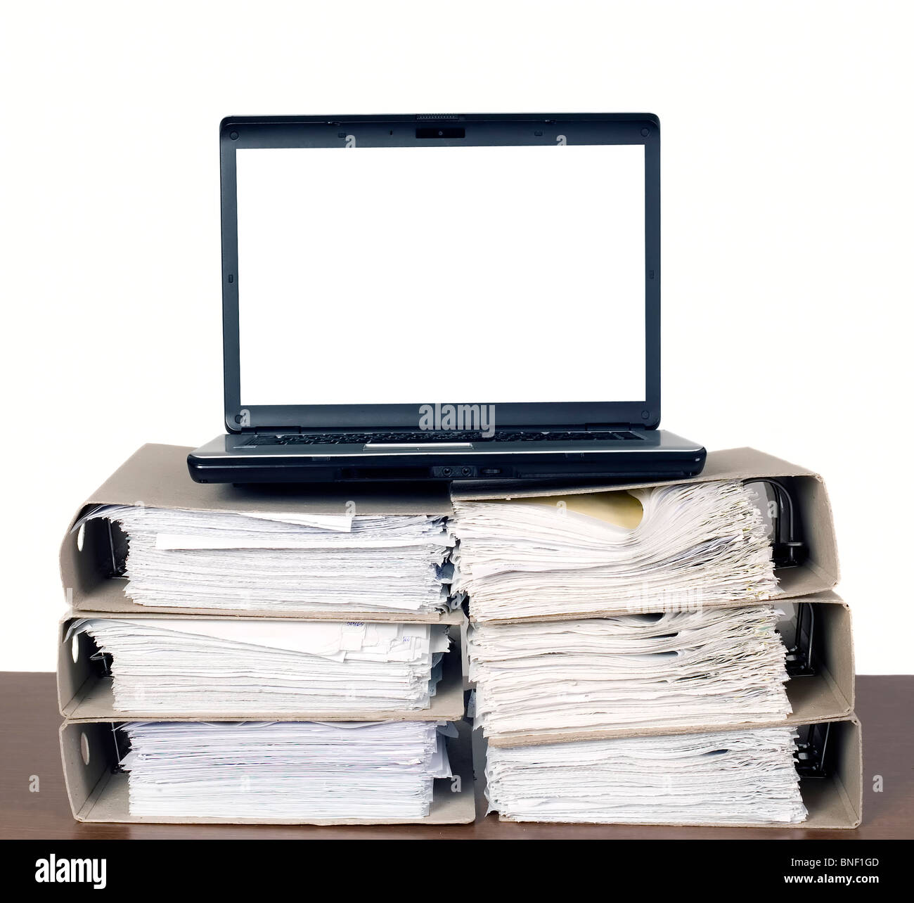 Computer folder with blank documents hi-res stock photography and ...