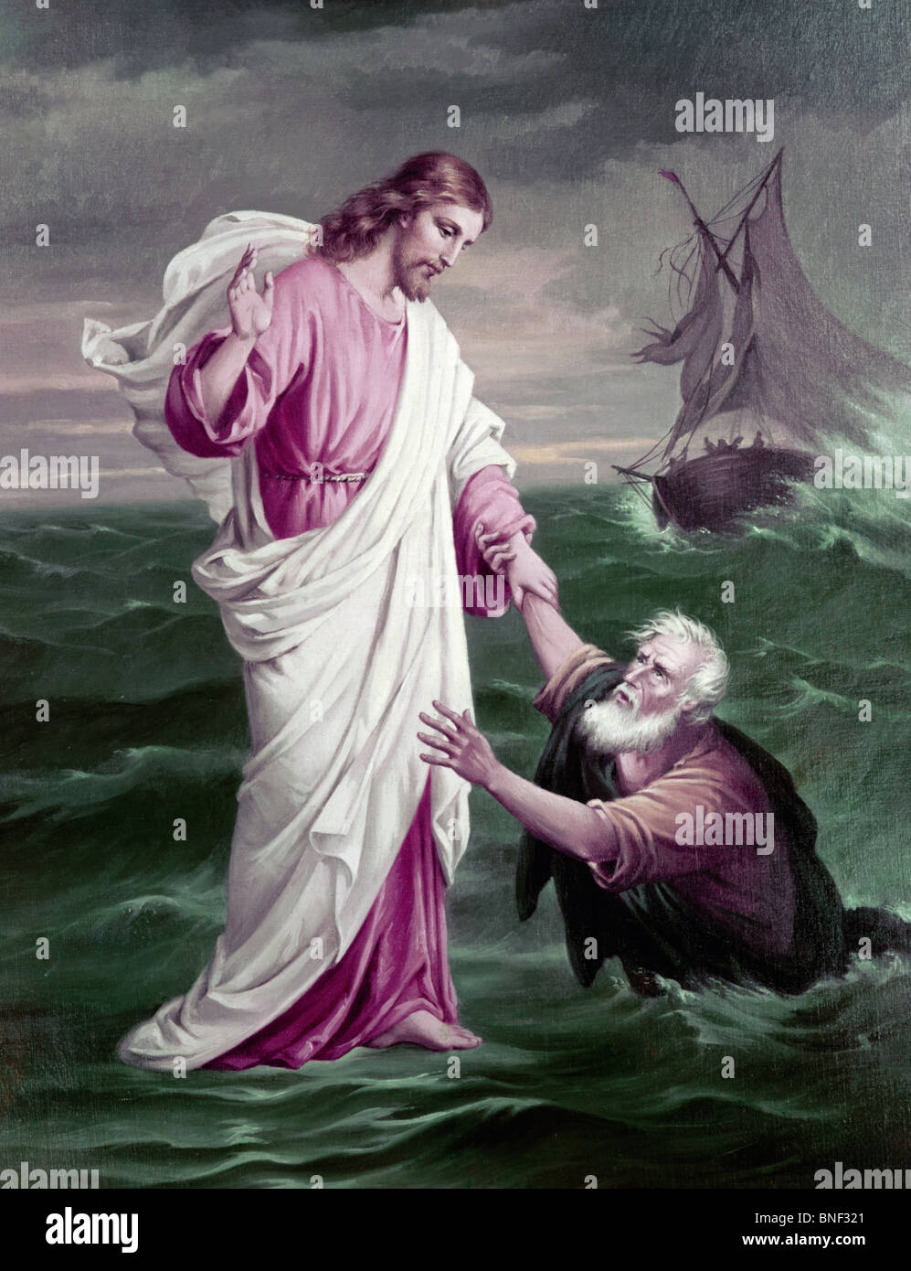 jesus-saving-drowning-saint-peter-stock-photo-alamy