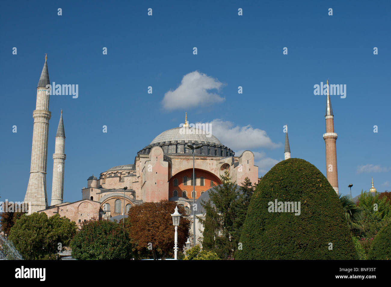 View of the Haghia Sophia from Sultanahmet Park Stock Photo - Alamy