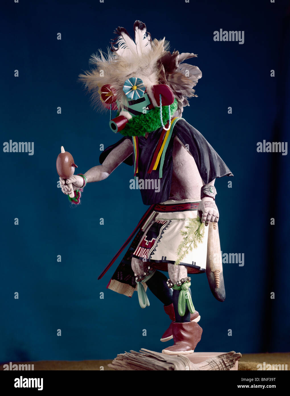 Hopi Velvet Shirt (Nauan) also known as Kachina Stock Photo