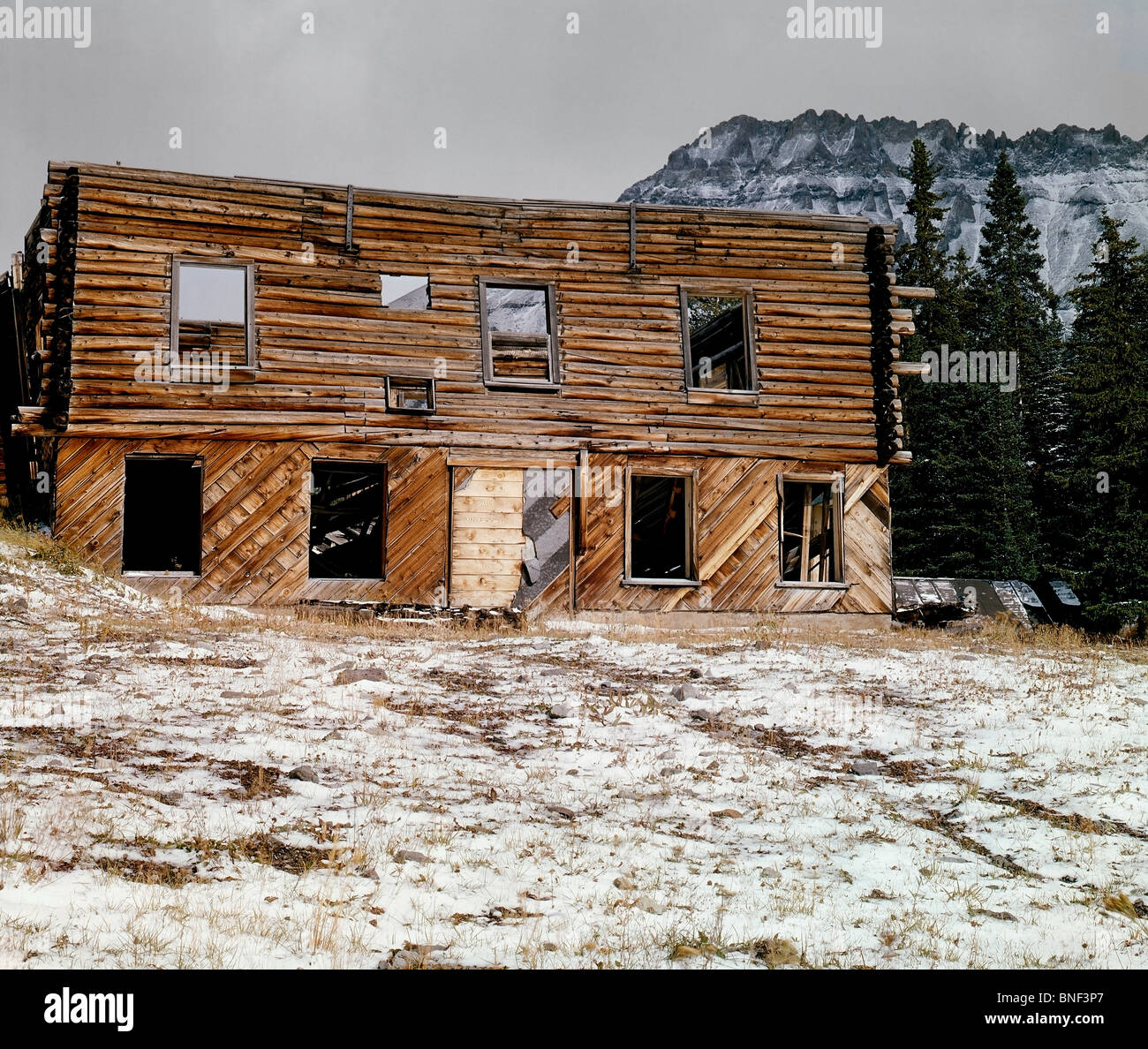 Alta Mine (ghost town) near Alta Lakes, Southern Rocky Mountains ...