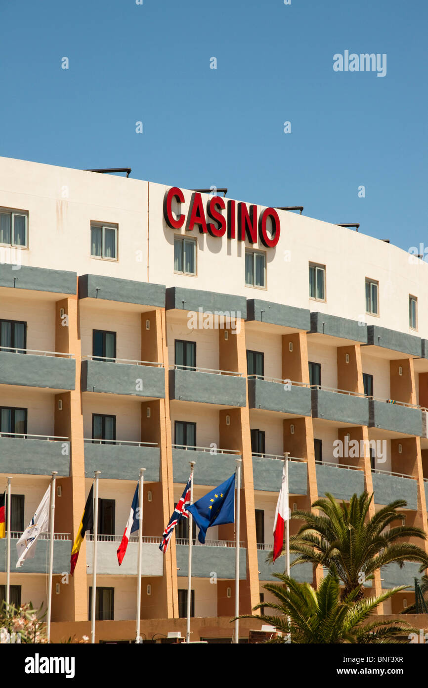 New Dolmen hotel and casino, Bugibba, Malta Stock Photo