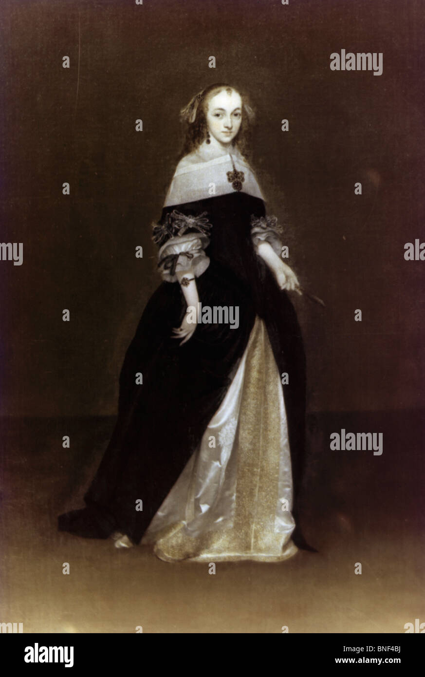 Portrait of a Woman by Gerard Terborch, 17th century Stock Photo