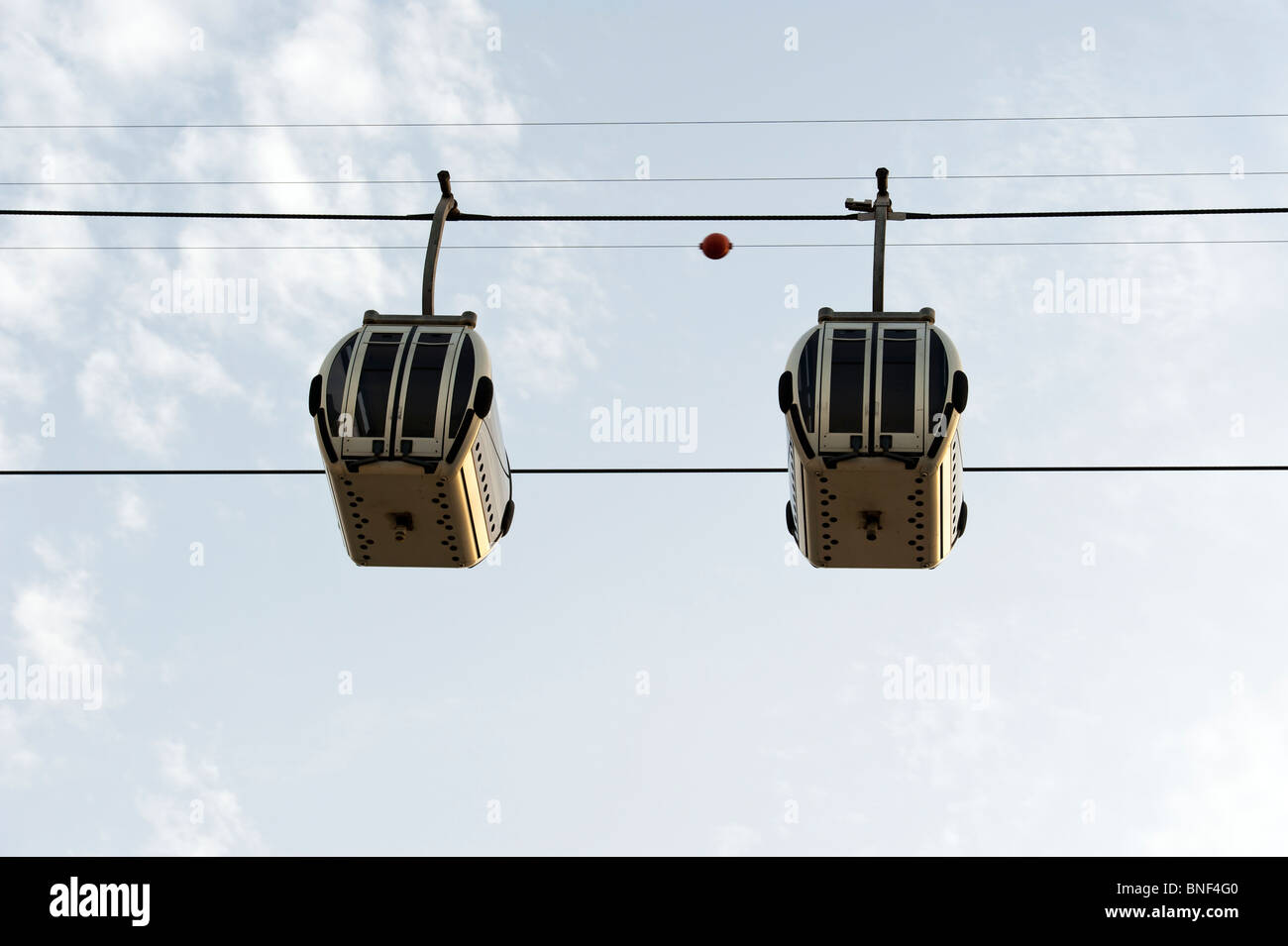 Cable car at Creek Park, Dubai, UAE Stock Photo Alamy
