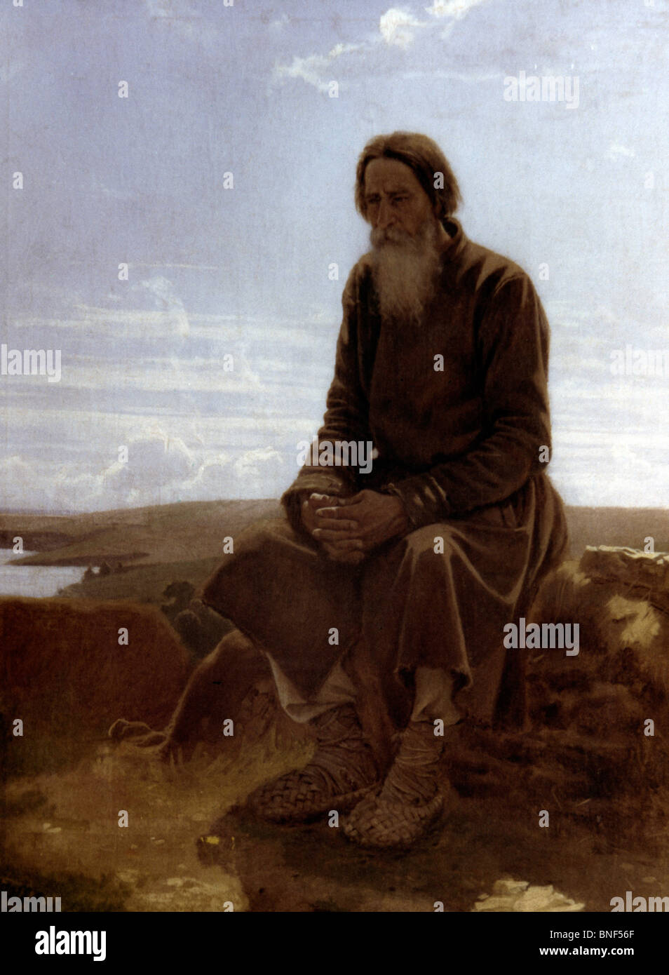 Krestnin by Vasili Grigorevich Perov, 1834-1882 Stock Photo