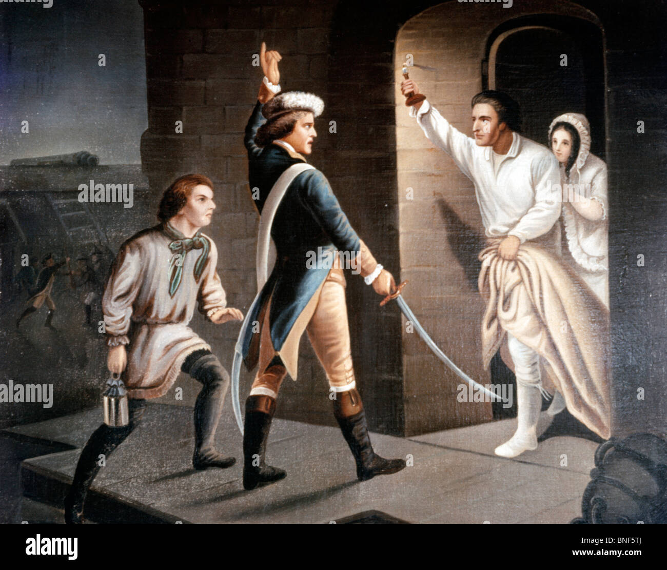 Capture of Fort Ticonderoga Stock Photo