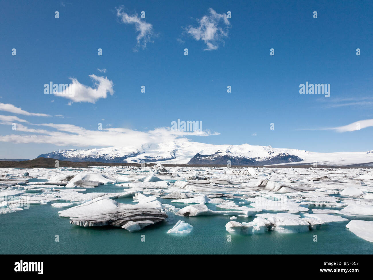 Jökulsárlón glacial lagoon, South Iceland Stock Photo
