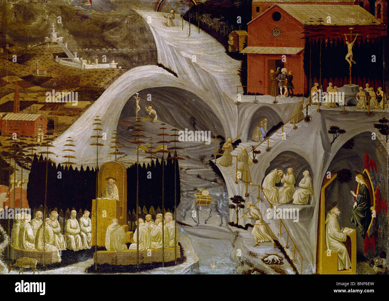 Tebaide by Paolo Uccello, 1397-1475, UK, England, London, A & F Pears LTD Stock Photo