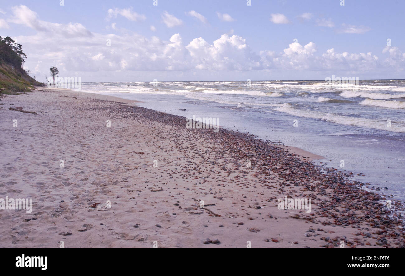 Baltic beach in Karkle Lithuania Stock Photo