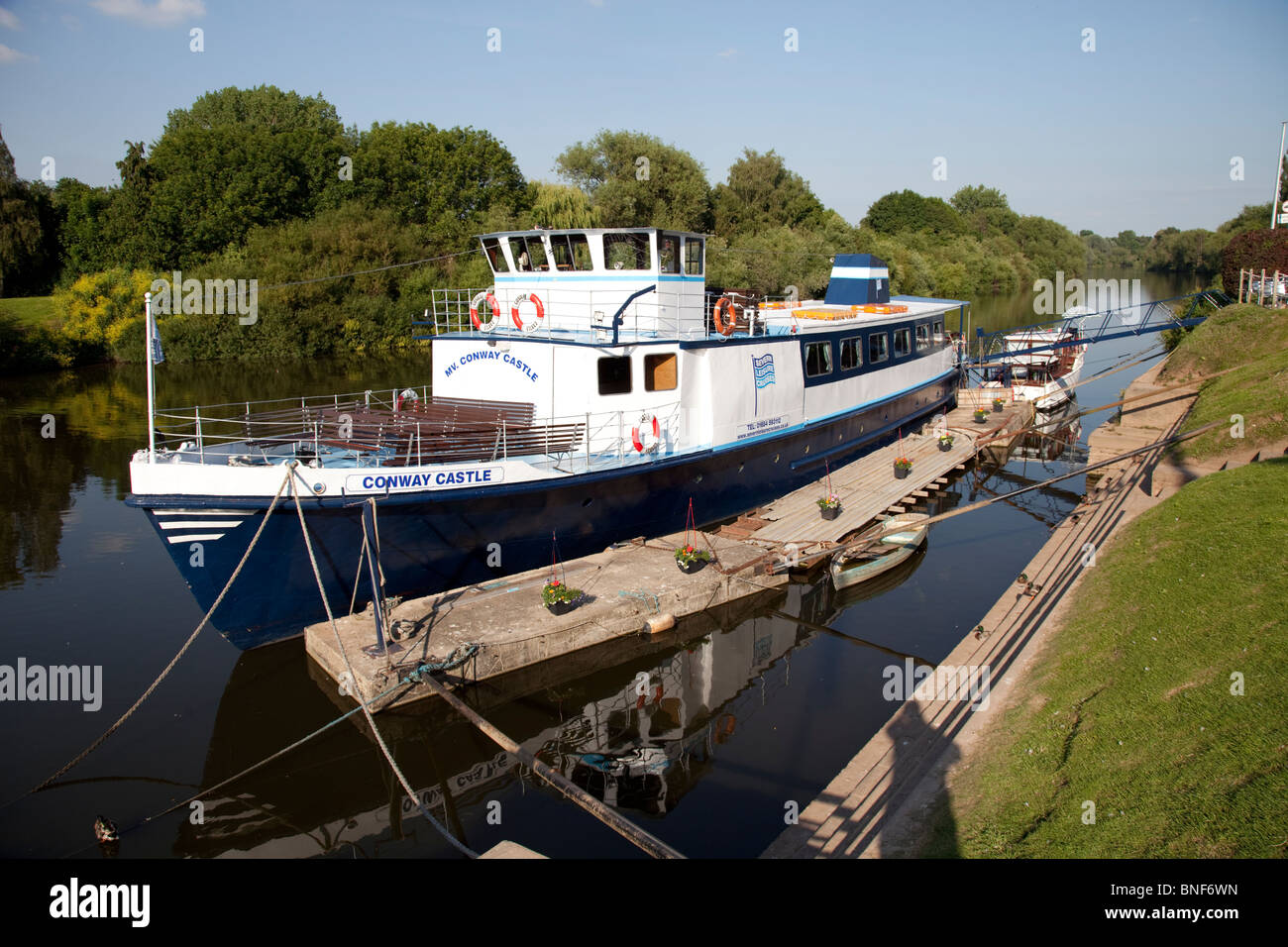 MV Conway Castle passenger vessel river boat Upton upon Severn UK Stock