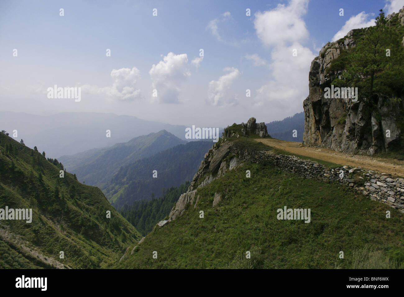 Landscape of Western Himalaya. Kharamba peak. Altitude around 8000ft.Place-Chakraata (Uttaranchal) Stock Photo