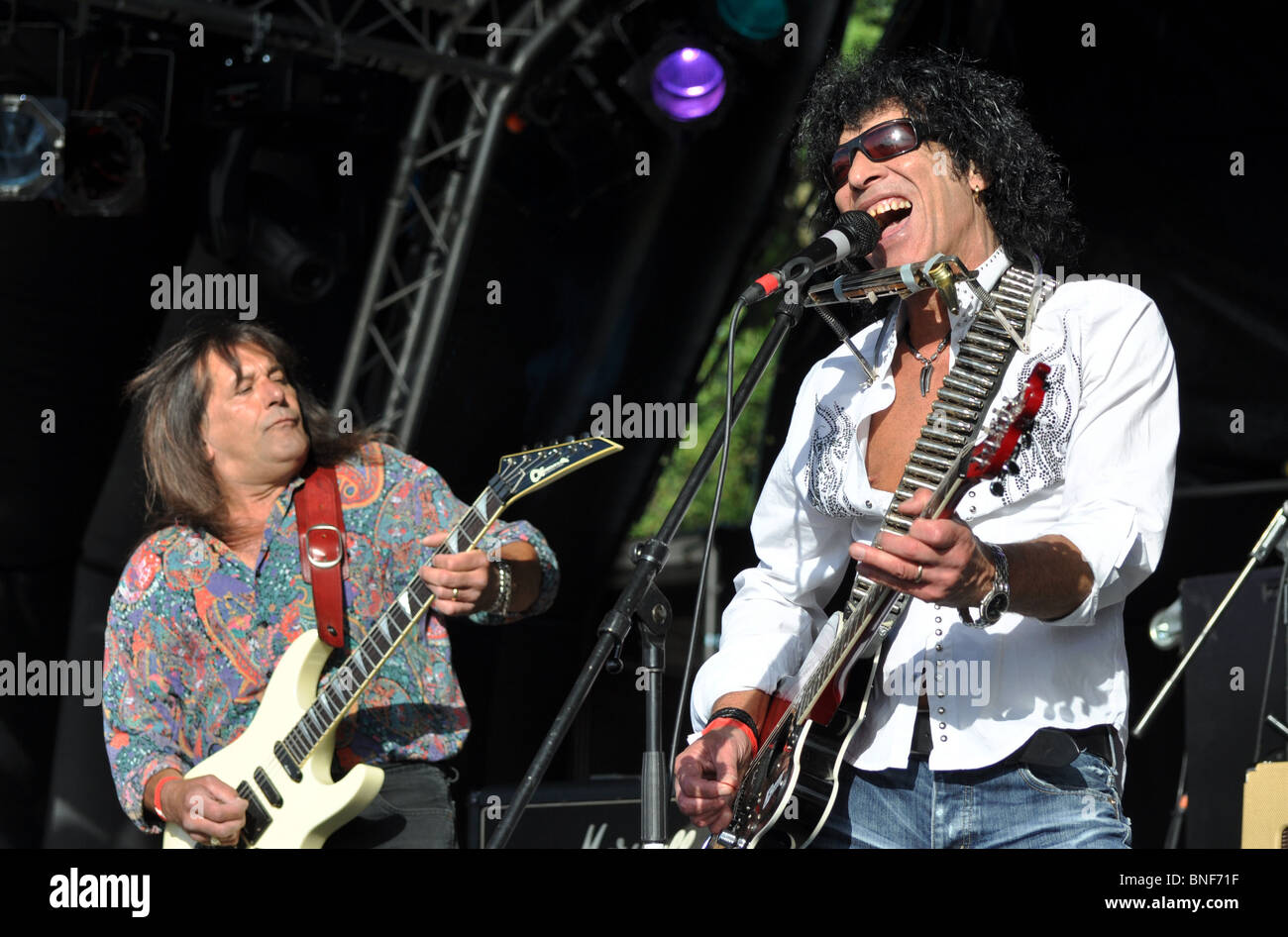 Mungo Jerry performs at Guilfest Music Festival 2010 in Guildford, UK Stock Photo