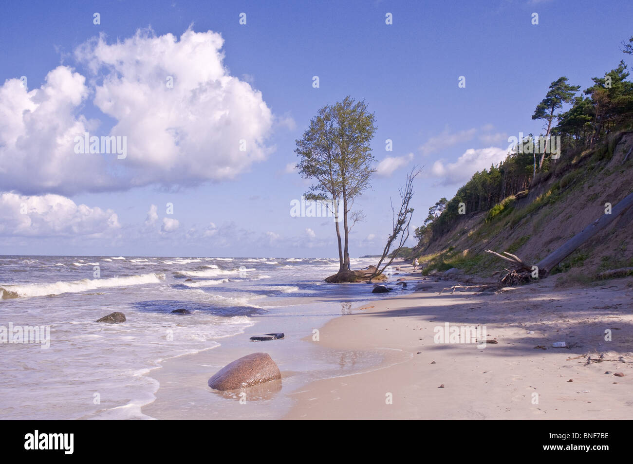 Baltic beach in Karkle Lithuania Stock Photo