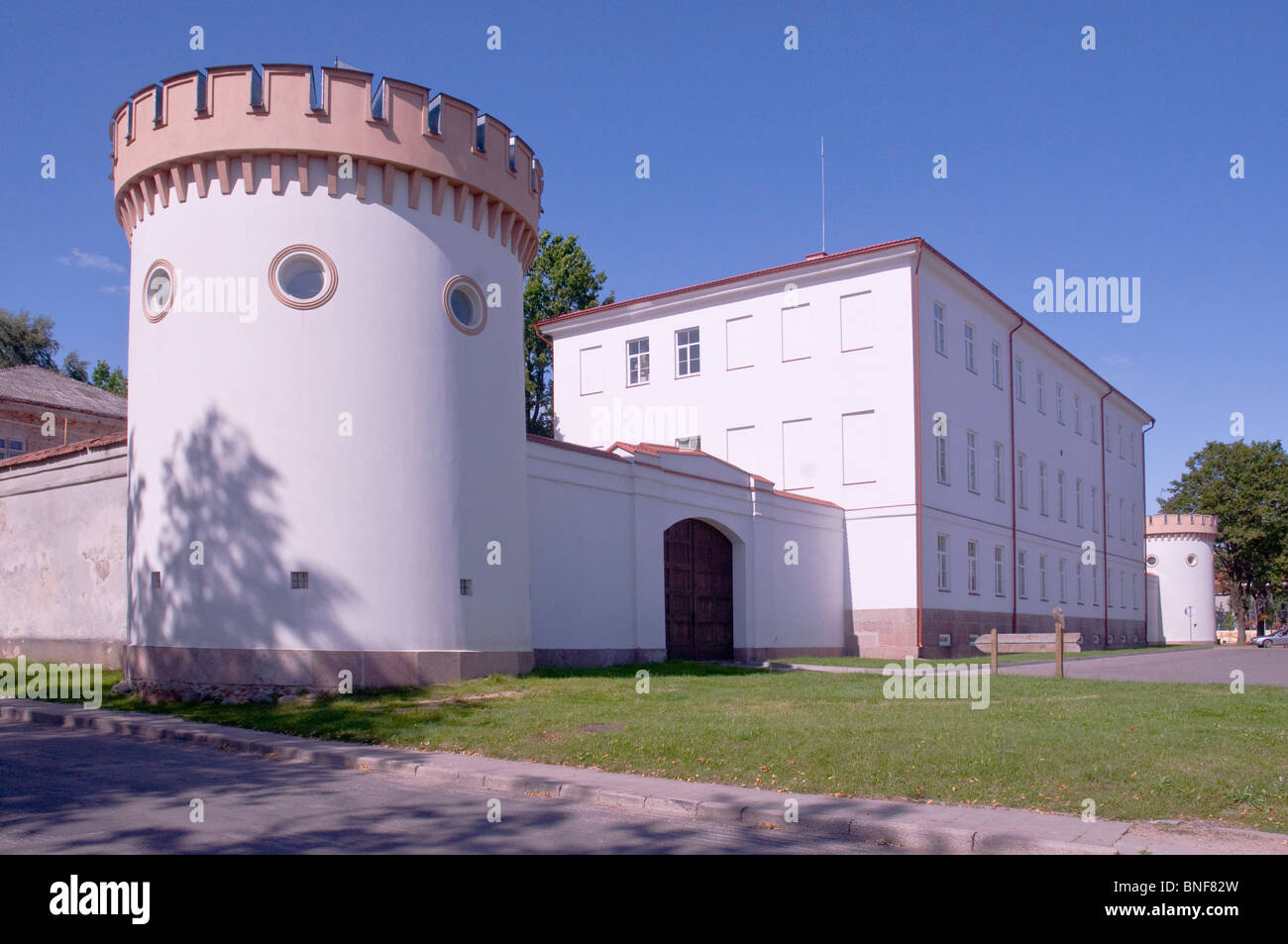 Zamek Taurogi na Litwie, Taurogi Castle Lithuania Stock Photo