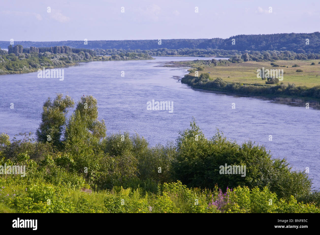 Rzeka Niemen - Niemen River Stock Photo