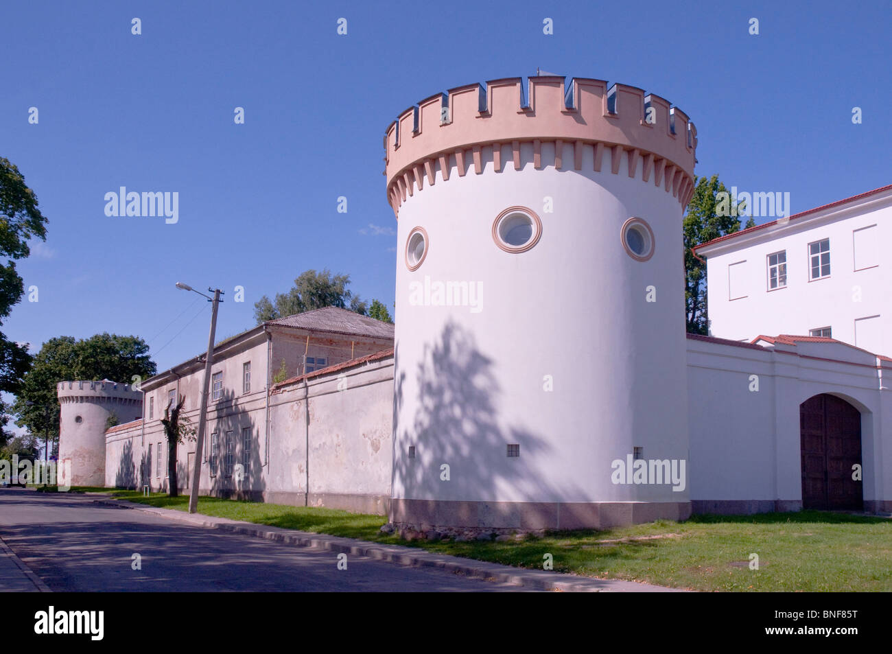 Zamek Taurogi na Litwie, Taurogi Castle Lithuania Stock Photo