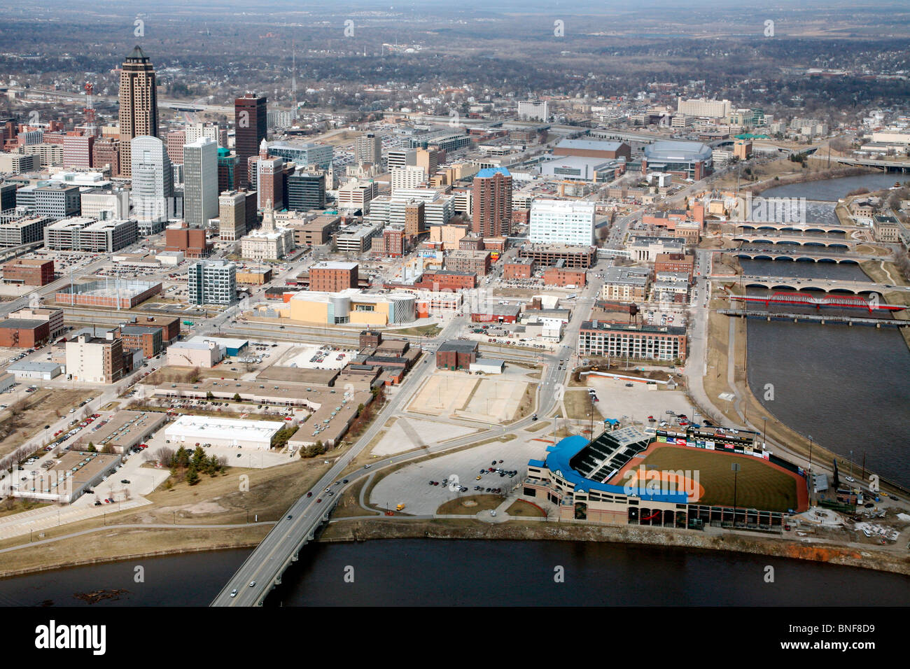 USA, Iowa, Des Moines, Cityscape Stock Photo Alamy