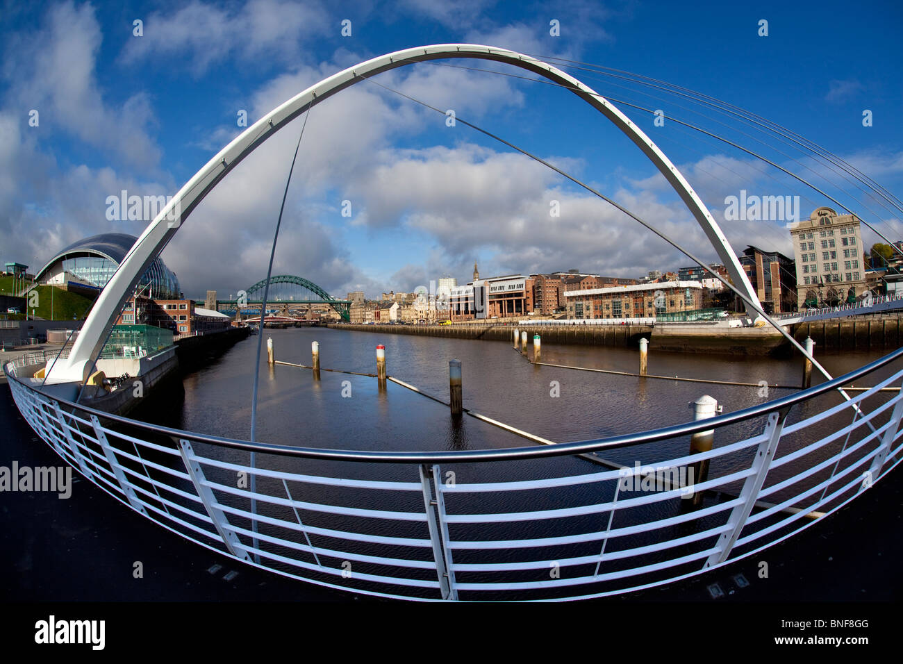 Tyne Bridges, River Tyne, Newcastle Upon Tyne Stock Photo
