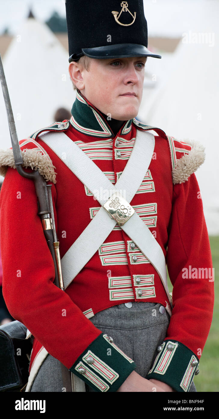 68th Durham Light Infantry foot soldier re-enactment Stock Photo - Alamy