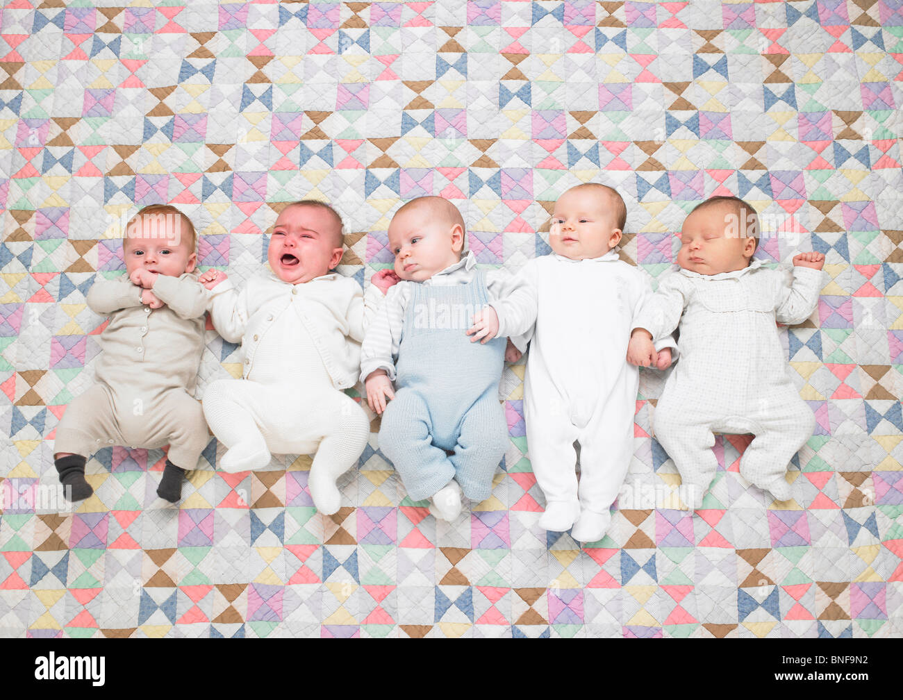 Group Of Crying Babies